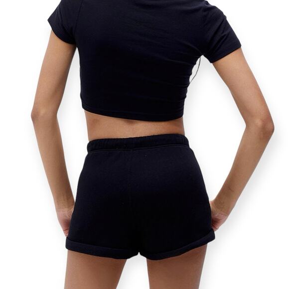 PacSun Black Spectrum PAC Short Y2K Charms Drawstring Lounge Cozycore Size Small - Picture 3 of 8